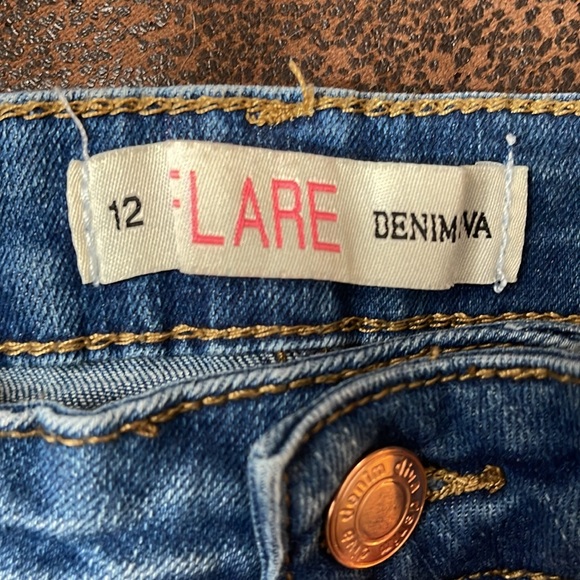 NWOT Denim Diva Flare Jeans Girls size 12 - Picture 8 of 10